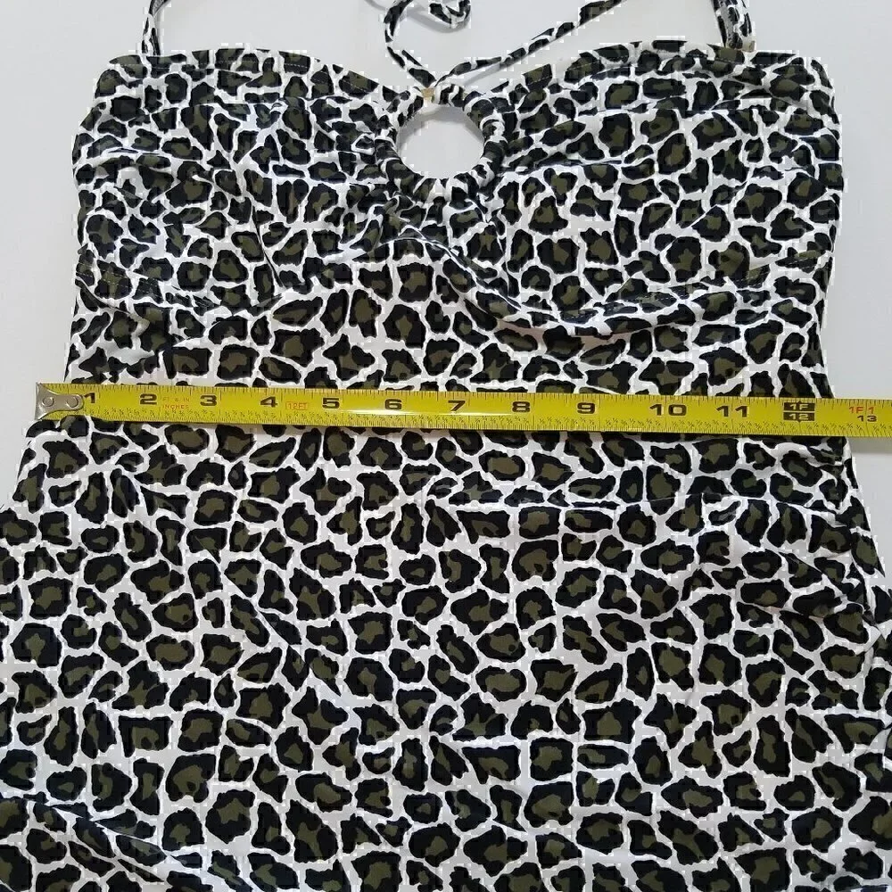 MICHAEL Michael Kors Swim Animal Print Tankini Size M